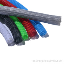 Rozšiřitelný pletený rukáv pro domácí mazlíčky pro postroj pro automobilový drát